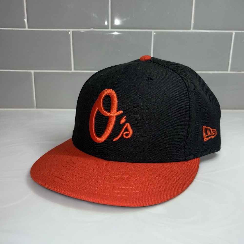 MLB Baltimore Orioles Hat New Era 59Fifty On-Field Fitted Cap 7 3/4  Logo O's